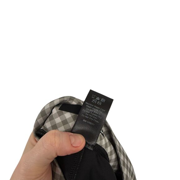 Ultracor Green Gingham Plaid Beta Jogger Pants Pockets Pull On Womens Large - Picture 5 of 5